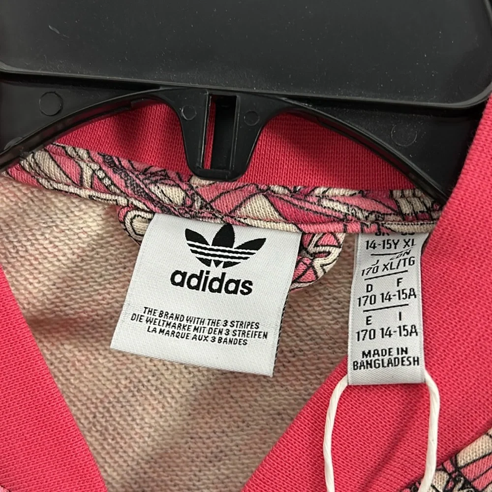 Adidas Originals Superstar Girls XL 14-15Y Track Top & Pants Set Pink SKU 58828‎